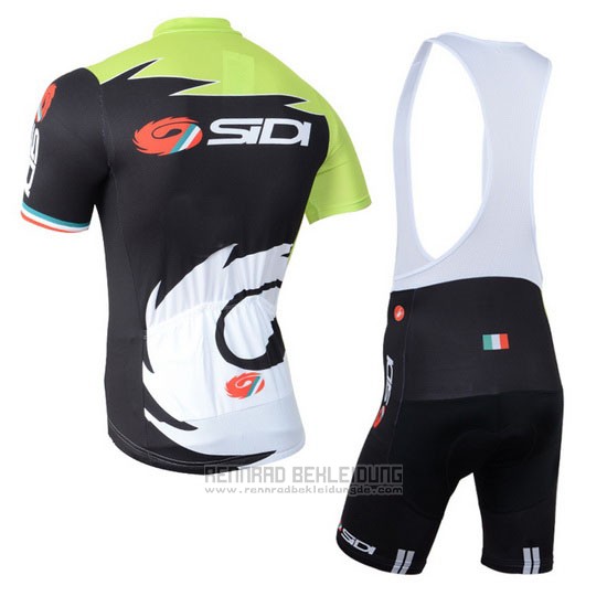 2014 Fahrradbekleidung Castelli SIDI Shwarz und Grun Trikot Kurzarm und Tragerhose - zum Schließen ins Bild klicken